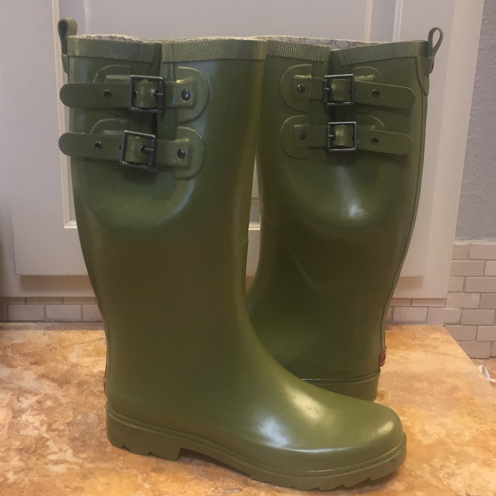 Chooka green rain boots